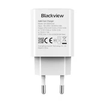 Lādētājs BLACKVIEW CHAR-33W/BV USB-C 33W ātrā uzlāde, melns