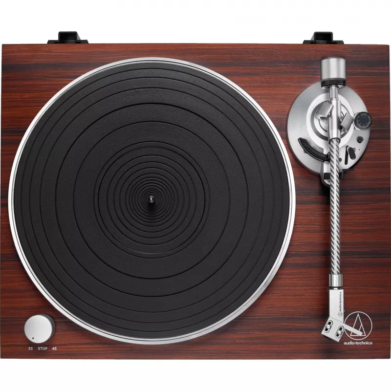 Audio-Technica AT-LPW50BTRW Brūns manuāls siksnas piedziņas vinila atskaņotājs