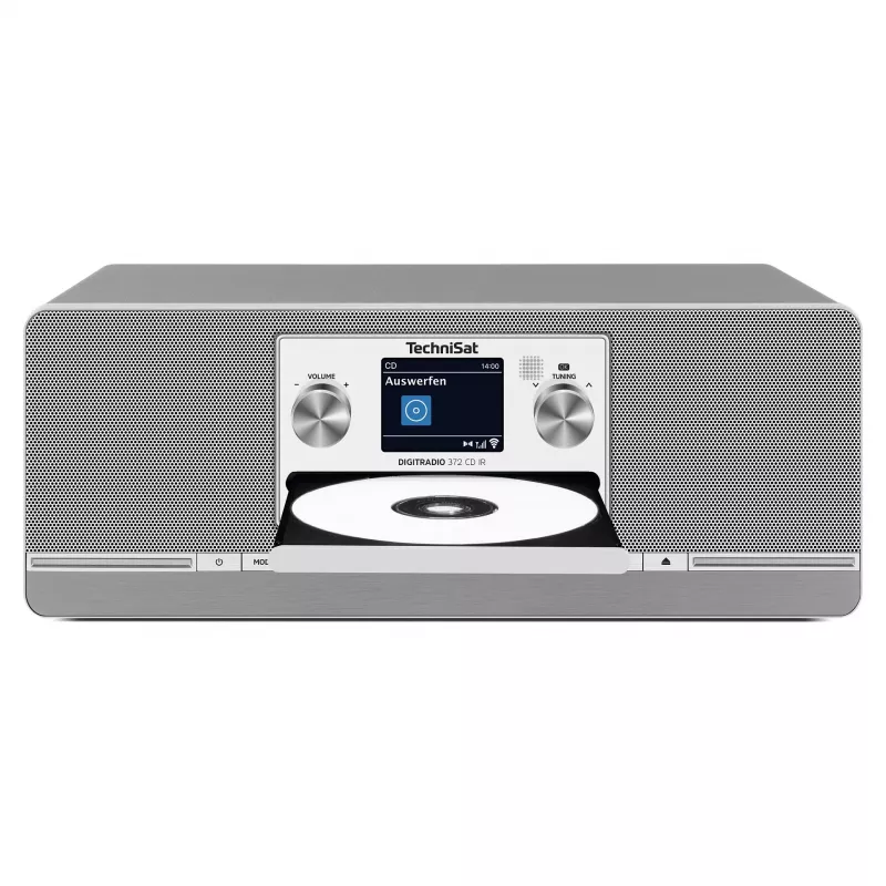 TechniSat DIGITRADIO 372 CD IR interneta, analogā un digitālā radio, antracīts/sudrabs