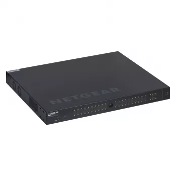 NETGEAR GSM4248PX-100EUS tīkla slēdzis, pārvaldāms L2/L3/L4, Gigabit Ethernet (10/100/1000), PoE, melns