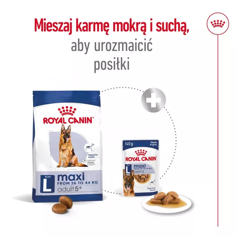 Royal Canin Maxi Adult 5+ sausais suņu ēdiens, 15 kg