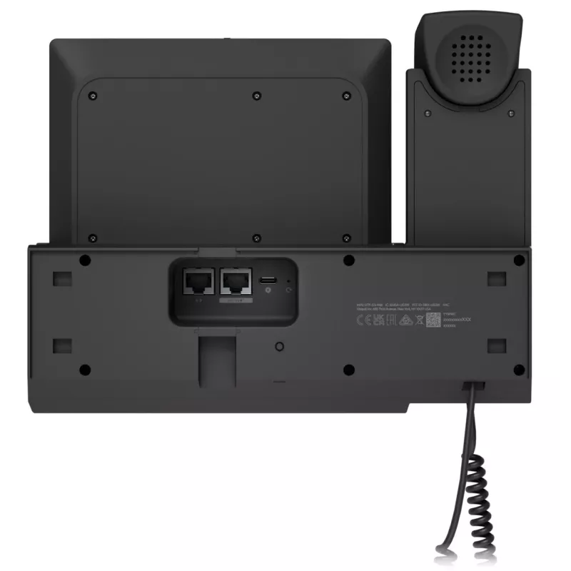 IP telefons UBIQUITI G3 Touch Wall — 7 collu 1280×800 ekrāns, 32 GB atmiņa, 5 MP kamera, Gigabit Ethernet, Wi‑Fi (802.11a/b/g/n/ac), melns