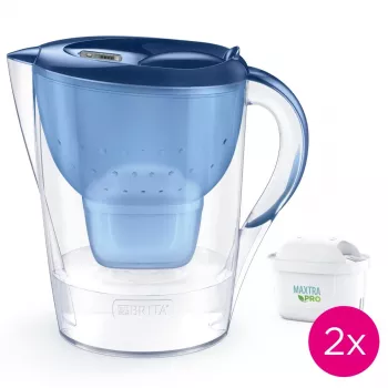 Ūdens filtra krūze BRITA Marella XL ar 2 MAXTRA PRO zilām nomaināmām kasetnēm