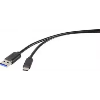Renkforce RF-4536472 USB kabelis 0,3 m USB 3.2 Gen 2 (3.1 Gen 2) USB A USB C Melns