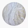 Arozzi Zona Round Floor Pad — Baltā marmora apdare, aizsargpaklājs krēsla ritentiņiem un cietajām grīdām