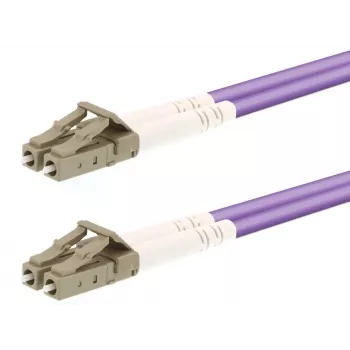 Šķiedru optikas kabelis LOGON AL5LCLC20I/4I — OM4 50 µm, LC-LC, 20 m, pilns duplekss, tirkīza