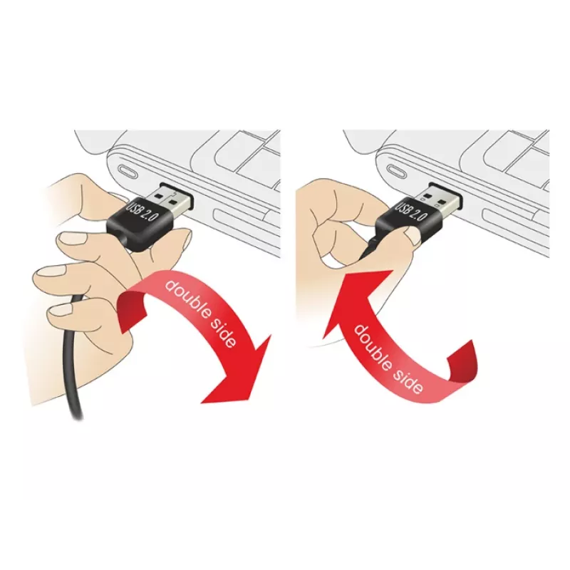 DeLOCK 65522 USB 2.0 A dzimuma pārveidotājs