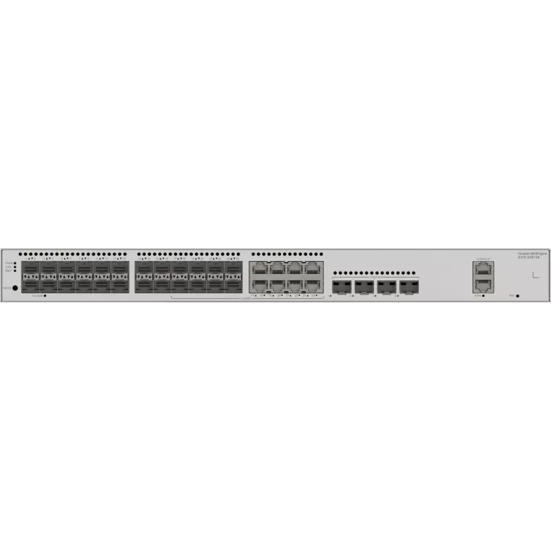 Huawei S310-24ST4X optiskais slēdzis, 8x Combo ETH, 4x SFP+, 24x SFP (8x Combo ETH)