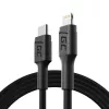 Lightning uz USB‑C kabelis Green Cell KABGC07, 1 m, melns
