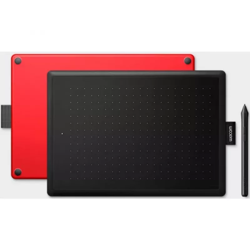 Wacom One by Medium grafiskais planšetdators Melns, Sarkans 2540 lpi 216 x 135 mm USB
