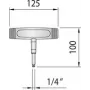 Gedore 763-10 1948016 Dinamometriskā atslēga 1/4 inch (6.3 mm) 10 Nm