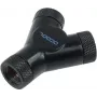 Alphacool HF Y-Savienotājs - G1/4 Grozāms - 3x Iekšējā Vītne - Deep Black (17066)