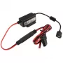 RAM Mounts RAM-GDS-CHARGE-V7B1U — iekštelpu USB lādētājs, 10–30 V ieeja, 9 V izeja, 2.5 A, 1.2 m kabelis, melns/sarkans