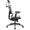 Biroja krēsls Sharkoon OfficePal C50M — polsterēts sēdeklis, sietveida atzveltne, melns, atzveltne 49×63 cm, sēdekļa platums 50 cm
