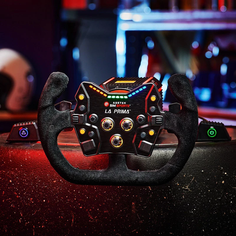 Asetek SimSports GT Stūre - Open D, zamšāda
