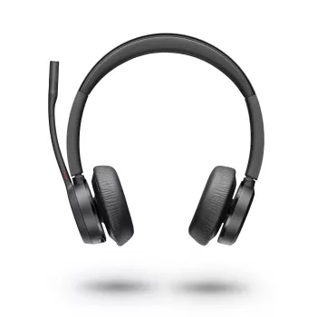 Austiņas HP POLY 218476-02 — vadu un bezvadu USB Type-A, Bluetooth, 50 m diapazons, uzlādes statīvs, melnas, 162 g