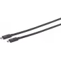 USB-C kabelis ShiverPeaks 13-72025 Type-C uz Type-C TB4 UltraFlex 1 m