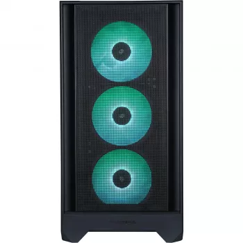 Korpuss Silentware Flow 110 A-RGB Melns — mid-tower, rūdīta stikla sānu panelis