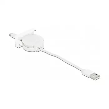 Retractable kabelis DeLOCK Easy 45 USB 2.0 Type-A uz Type-C 0,62m