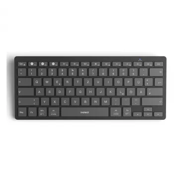 Bezvadu Bluetooth tastatūra Inateck KB01003 QWERTZ Melna — Universāla Bluetooth, QWERTZ izkārtojums