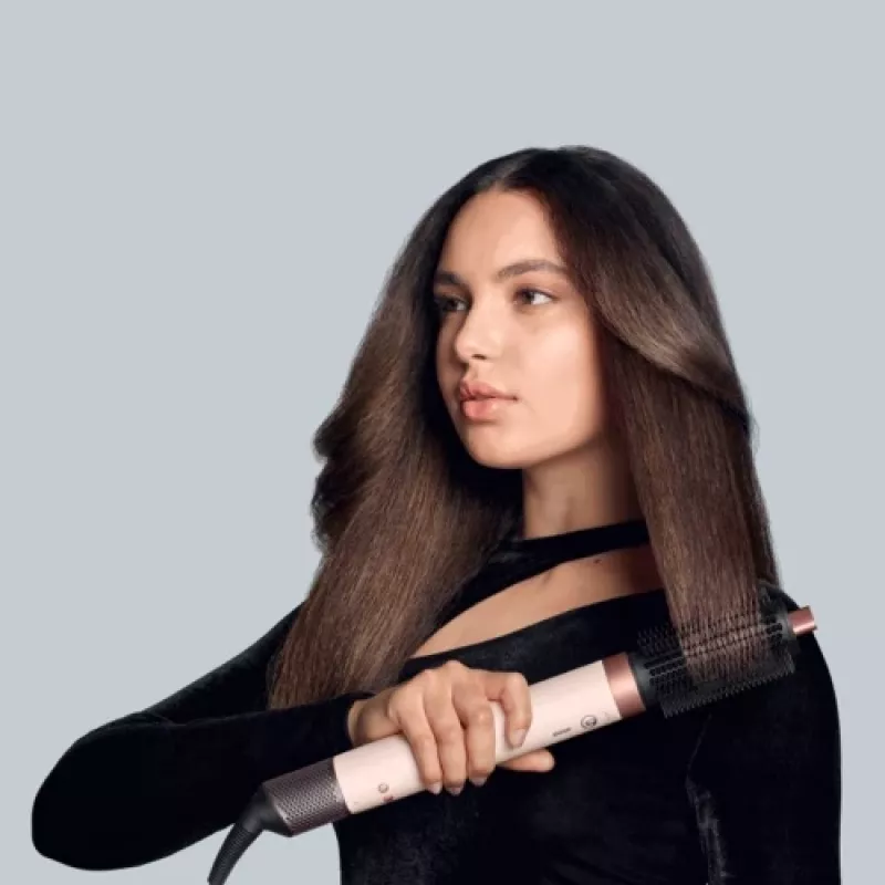 Dyson Airwrap Coanda2x Straight + Wavy Multistyler krēm/rozā zelts, Bluetooth, 1700 W (bojāts iepakojums)