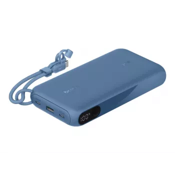 Power bank Belkin BPB028hqBL 20000 mAh, 2× USB‑C, 1× USB‑A, zils