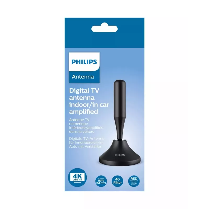 Digitālā iekštelpu/ārštelpu antena VHF/UHF