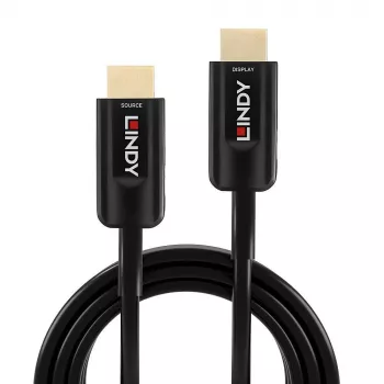 Lindy 20m hibrīda optiskā HDMI 2.1 kabelis, 20 m, HDMI A tipa (standarta), HDMI A tipa (standarta), 48 Gbit/s, Audio Return Channel (ARC), melns