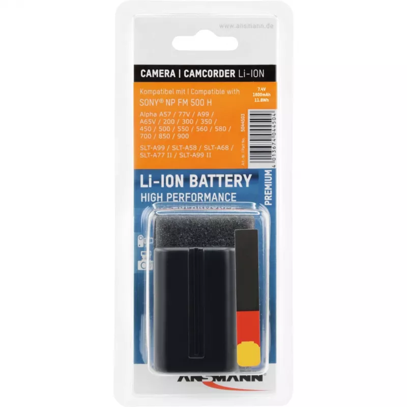 ANSMANN A-Son NP FM 500 H - Kameras akumulators Li-Ion 1500 mAh (5044503)