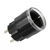 Shelly Plug S MTR Gen3 viedais kontaktdakšs (melns)