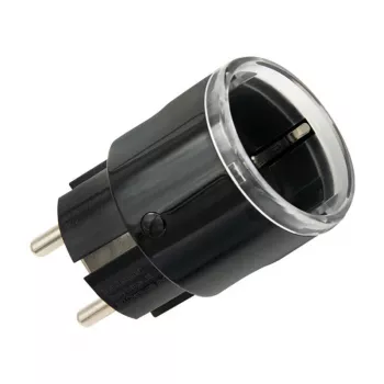 Shelly Plug S MTR Gen3 viedais kontaktdakšs (melns)