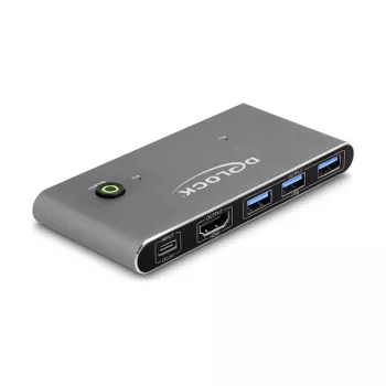 DeLOCK HDMI KVM Slēdzis 8K 60 Hz ar USB 5 Gbps