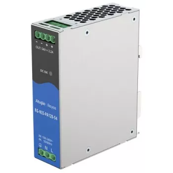 Ruijie Reyee RG-NIS-PA120-54 barošanas avots rūpnieciskajiem slēdžiem, 120 W, AC/DC, DIN