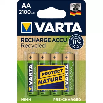 VARTA Recharge Accu Recycled 56816 – 4x AA NiMH uzlādējamās baterijas