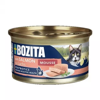 BOZITA Mousse ar lasi - slapjā barība kaķiem - 85g