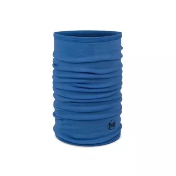 Buff Merino Lightweight Jr Solid Bērnu merino vilnas kakla sildītājs Zils