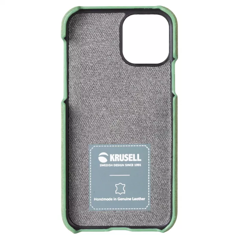Krusell Broby 61770 zamšādas apvalks Apple iPhone 11 Pro Max, 16,5 cm (6,5 collas), olīvu krāsā