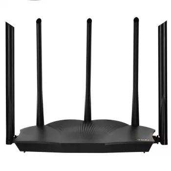 Tenda TX12 PRO bezvadu maršrutētājs Fast Ethernet Divu joslu (2.4 GHz / 5 GHz) Melns