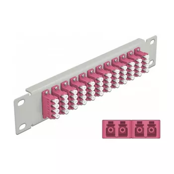 Patch Panel DeLOCK 66800 12x LC Quad, 10 inch statīvam