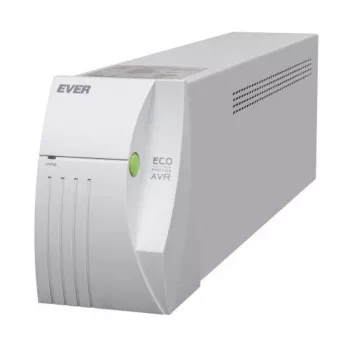 EVER ECO Pro 1000 AVR CDS - UPS - 230 V - 650 W - 1000 VA 5 Ah - USB - 2 kontaktligzdas - Balts
