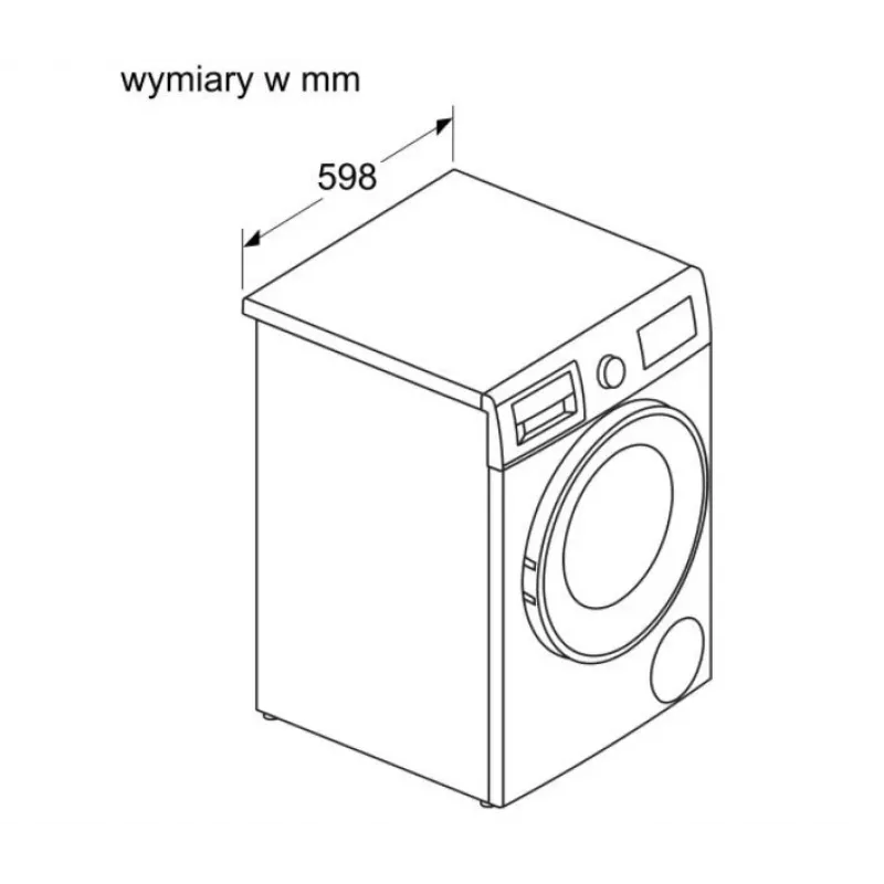 Bosch WNA13401PL Veļas mazgājamā-žāvējamā mašīna 8 kg / 5 kg 1400 RPM Balta