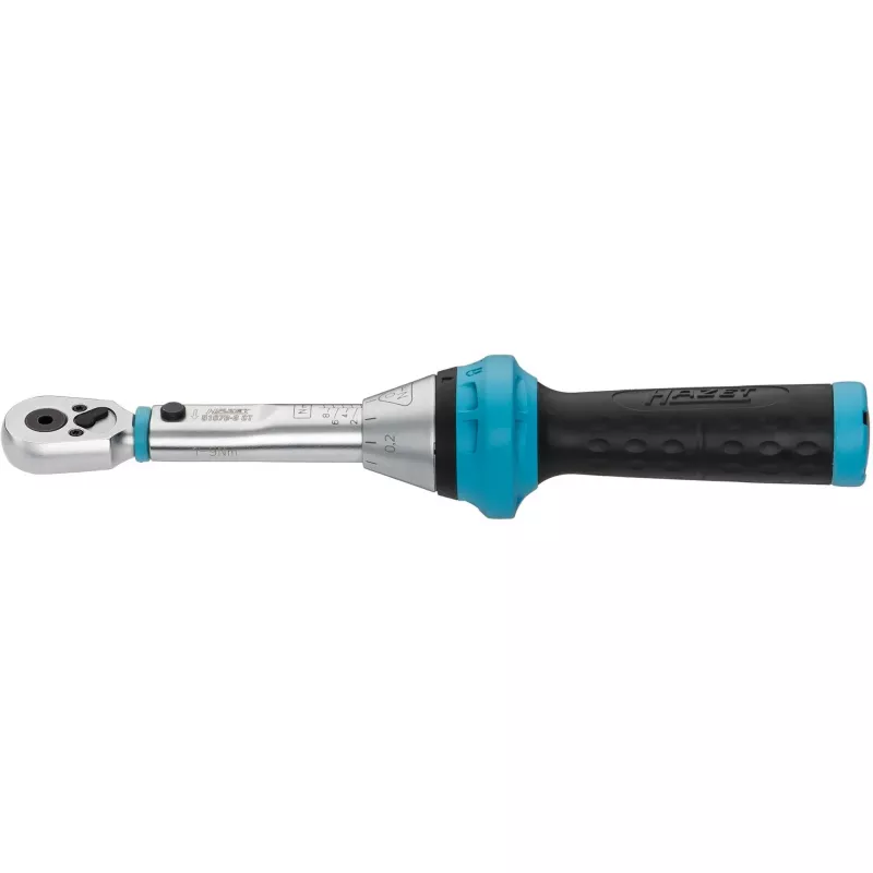 Dinamometriskā atslēga 5107B-3CT bitiem, 1/4 inch (zila/melna, reversējams sprūdrats)