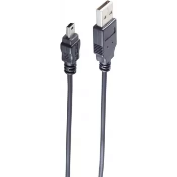 shiverpeaks BS14-16035 USB kabelis 2 m USB 2.0 USB A Mini-USB B Melns