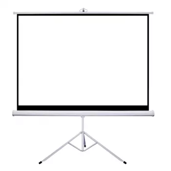 Projekcijas ekrāns Sponge Silelis 180 x 180 cm uz statīva, matēti balts, pārnēsājams