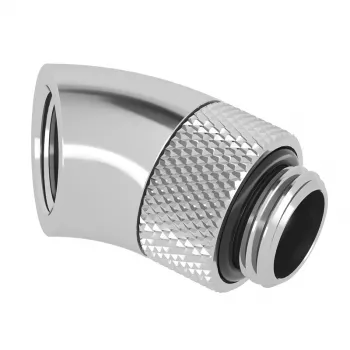 Barrow 45° Rotējams Adapteris G1/4 Vīrietis uz G1/4 Sieviete, Sudraba, Modelis TWT45-B01 s