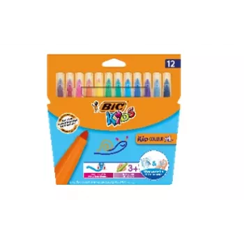 Flomāsteri BIC Kid Couleur XL Daudzkrāsains 12 krāsas