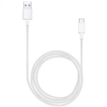 Huawei AP71 / HL-1289 ātrās uzlādes un datu kabelis Type-C – balts (BULK)