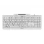 Tastatūra CHERRY KC 1000 SC vadu, ar viedkartes lasītāju, gaiši pelēka, USB, QWERTY UK