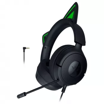 Vadu spēļu austiņas Razer Kraken Kitty V3 X — uz auss, iebūvēts mikrofons