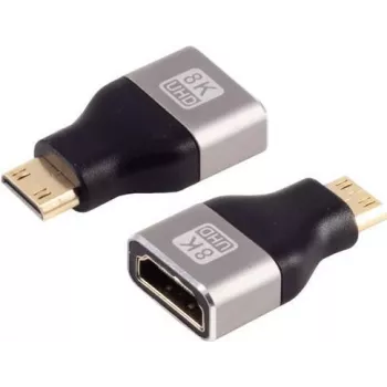 HDMI-C adapteris ShiverPeaks 8K Metāla — kompakts HDMI uz USB-C video adapteris ar 8K atbalstu